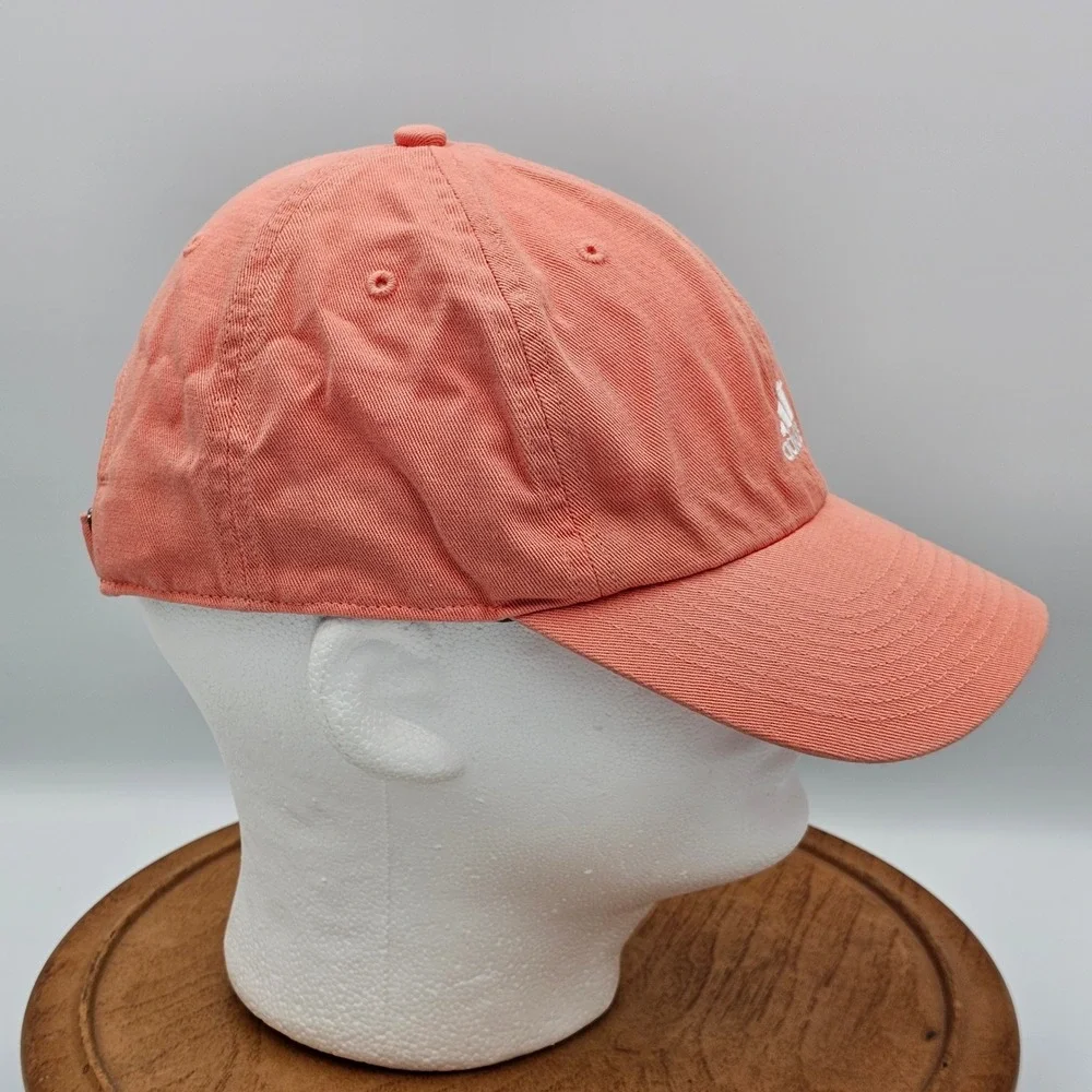 adidas AEROREADY Adjustable Dad Hat Coral Pink Cotton‎ Golf Running Baseball Cap